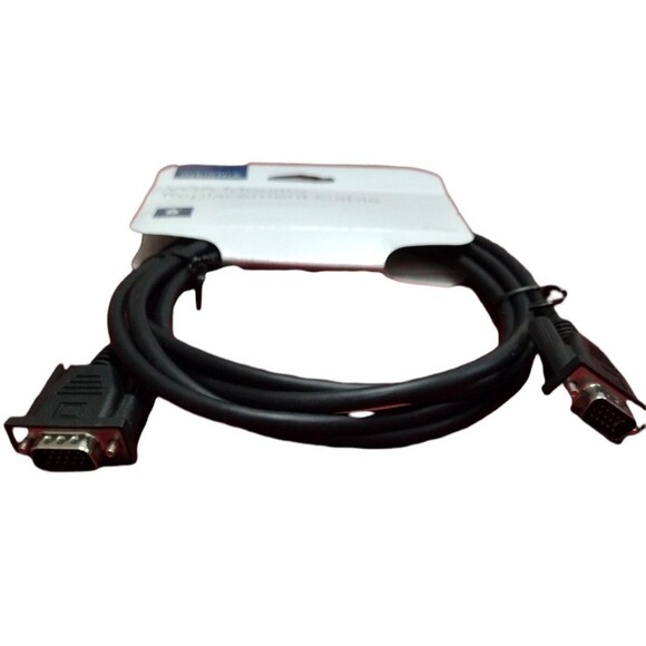 Insignia VGA Monitor Replacement Extension Cable Black 6ft NS-PV06501 - NEW - Picture 4 of 4